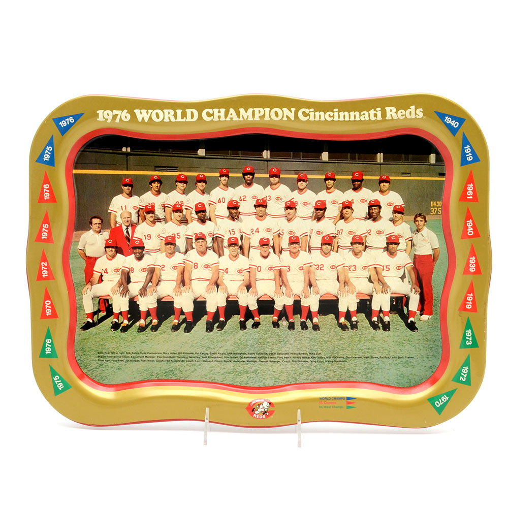 1976 World Champion Cincinnati Reds Tray