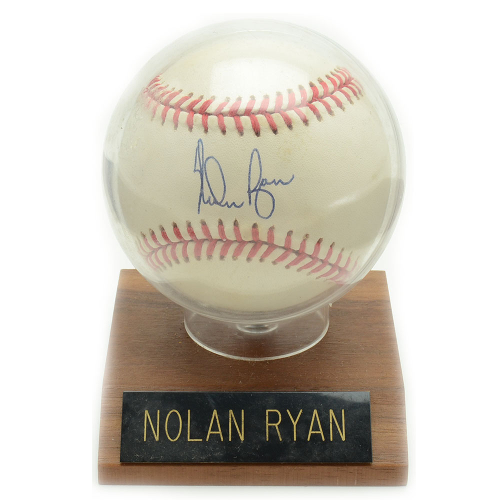 Nolan Ryan Signed Baseball  COA