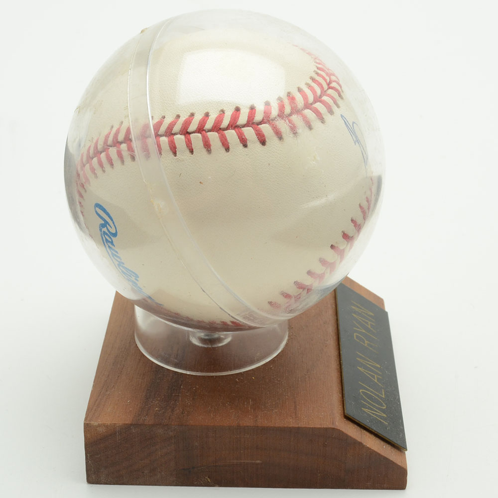 Nolan Ryan Signed Baseball  COA