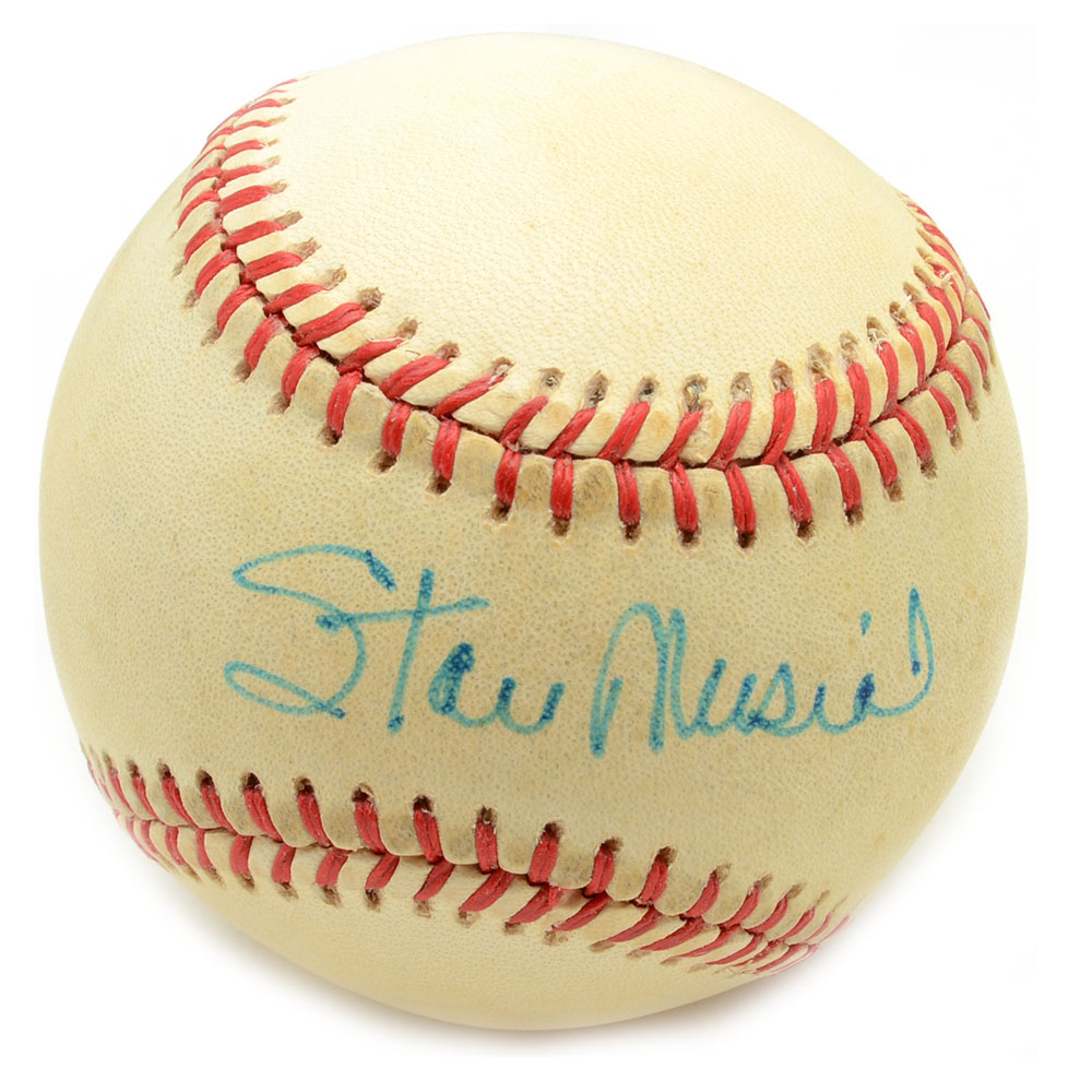 Stan Musial Signed Baseball  COA
