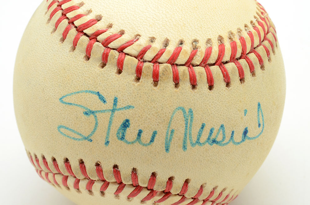 Stan Musial Signed Baseball  COA