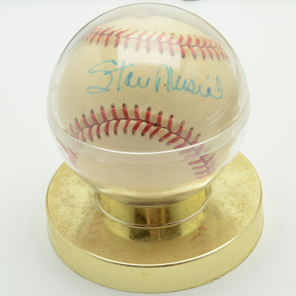 Stan Musial Signed Baseball  COA