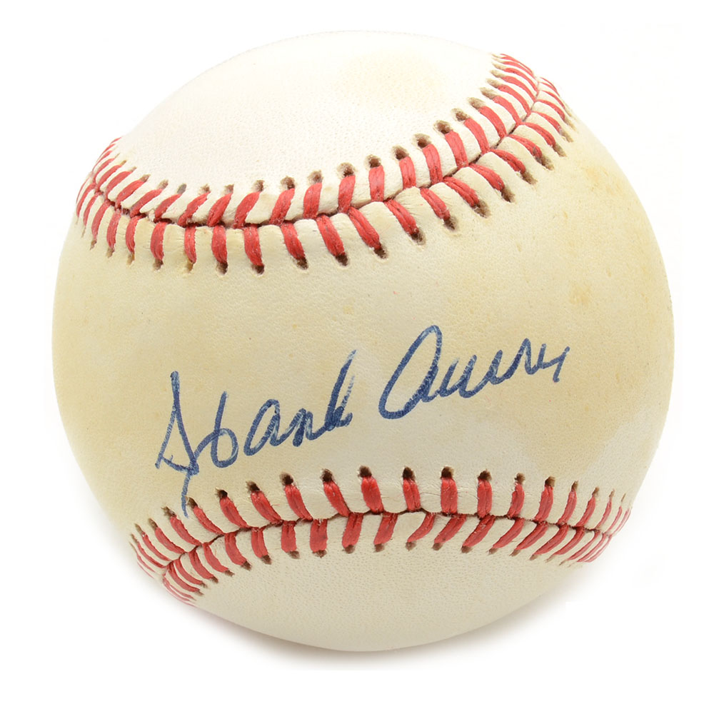 Hank Aaron Signed Baseball  COA
