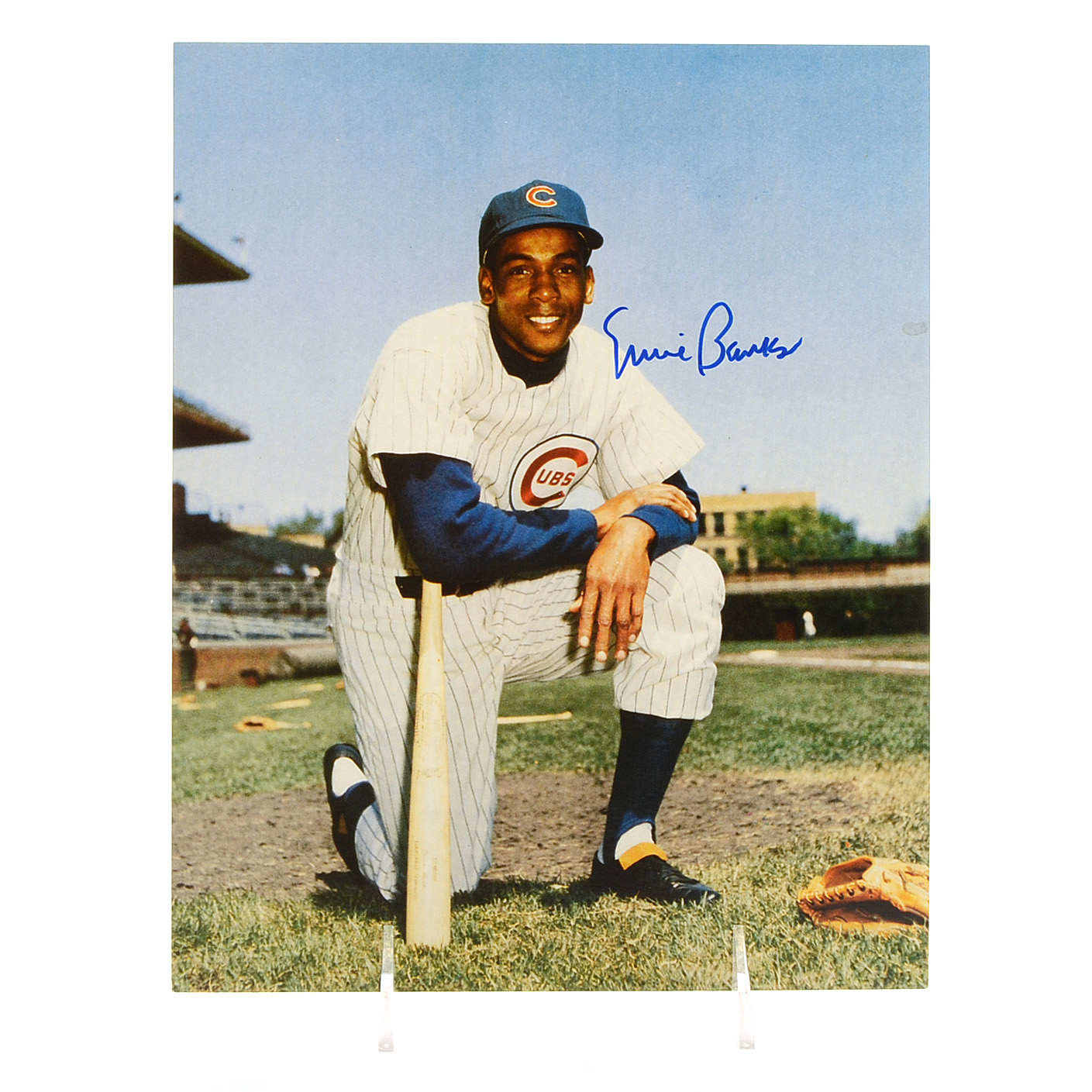 Ernie Banks Signed Photo