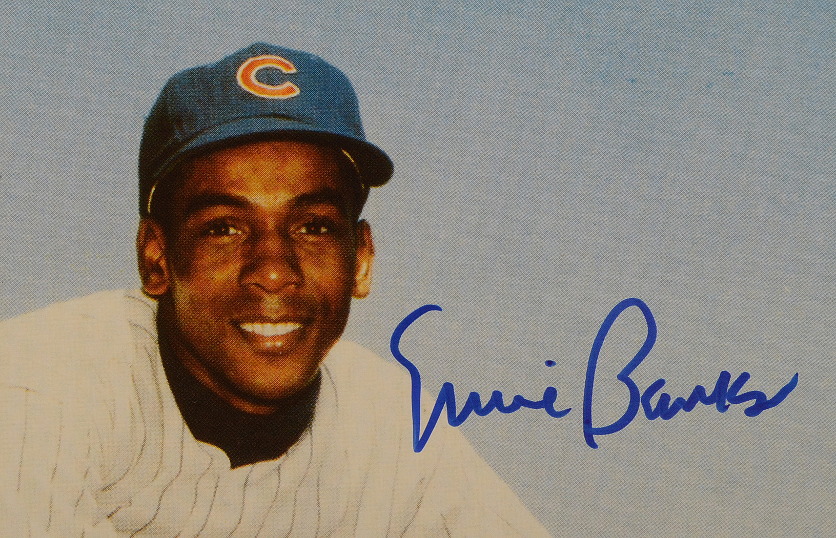 Ernie Banks Signed Photo