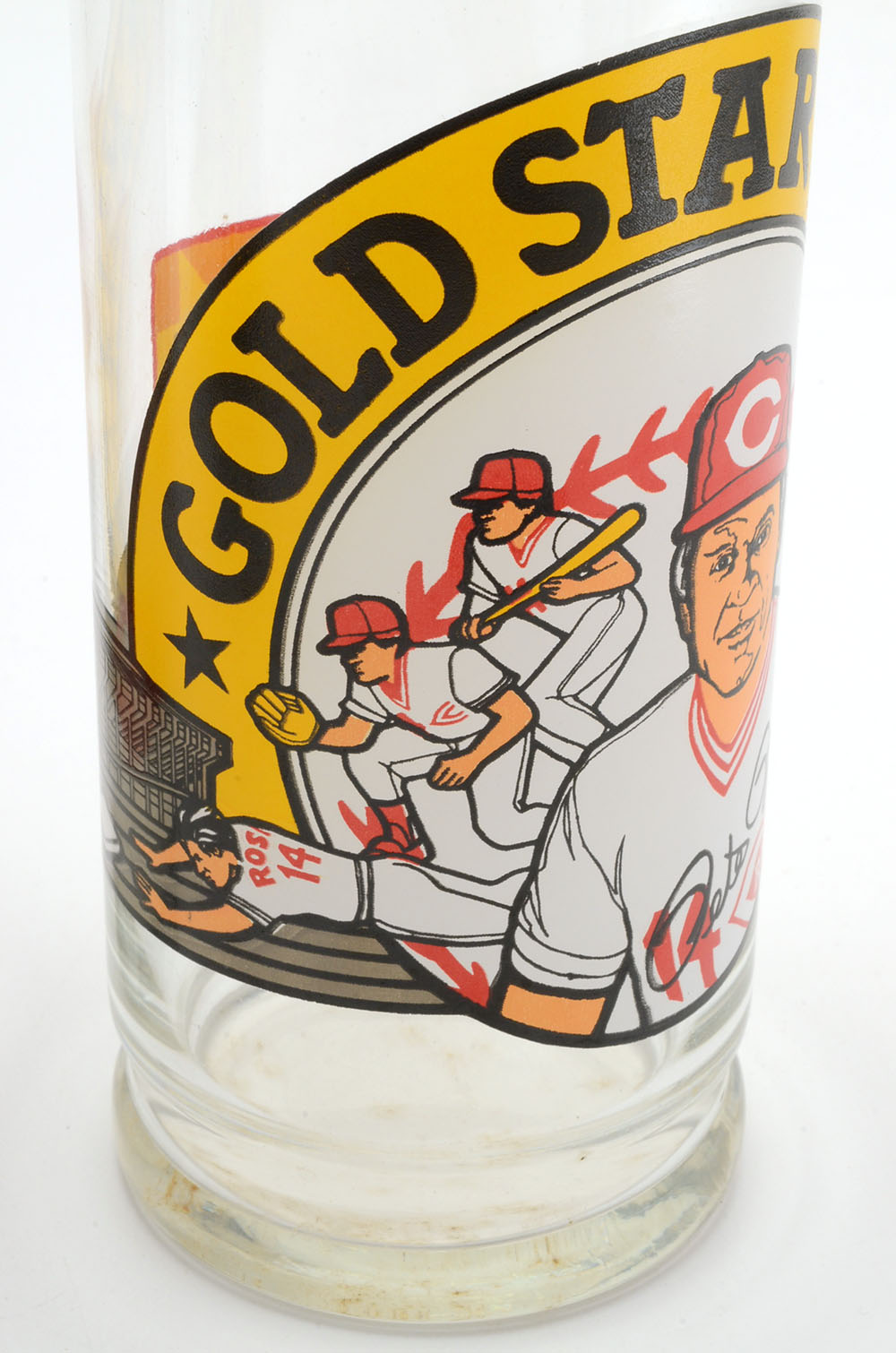 1980s Gold Star Chili Pete Rose Glasses