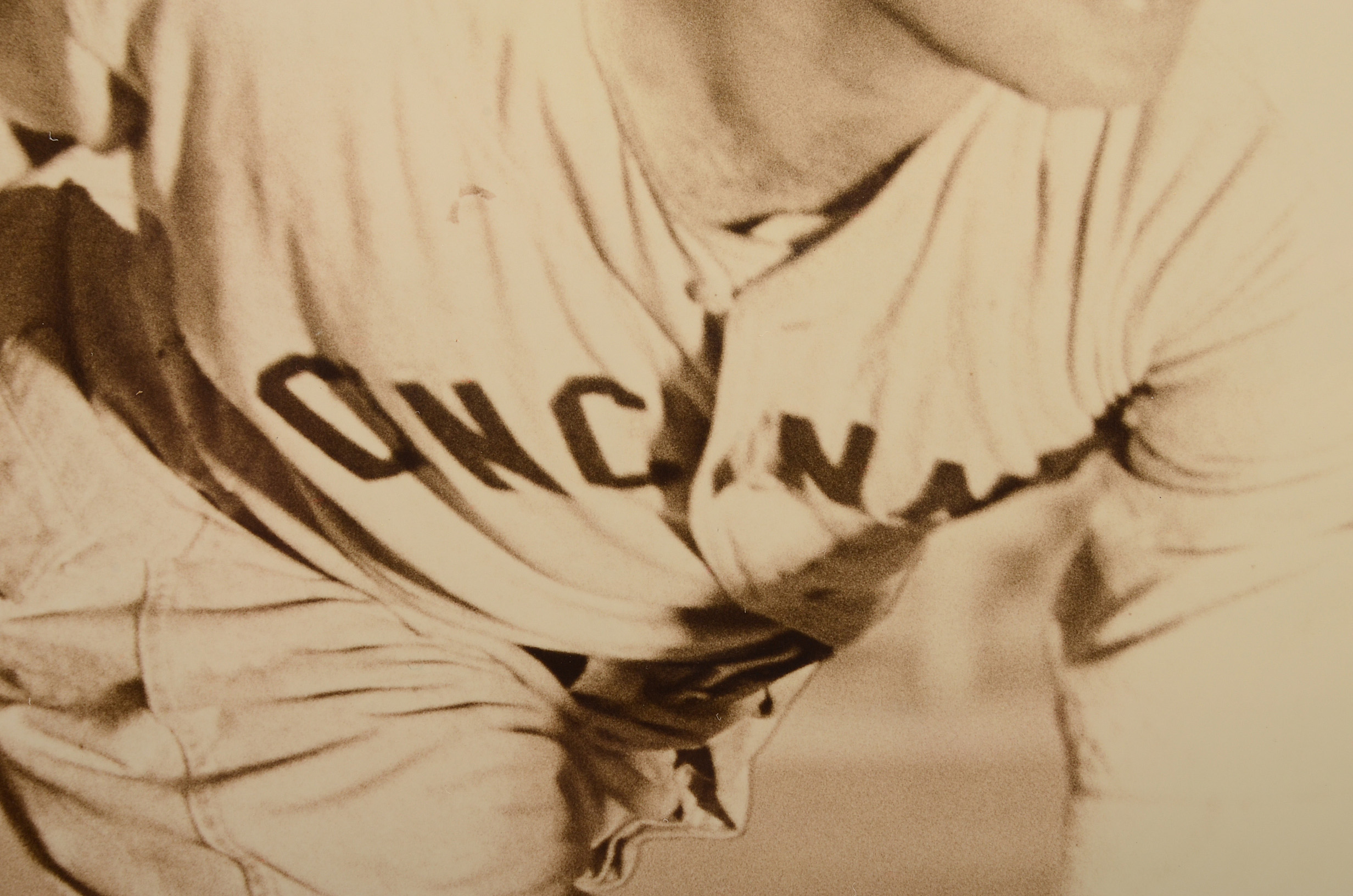 Johnny Vander Meer Signed Reds Baseball Photo