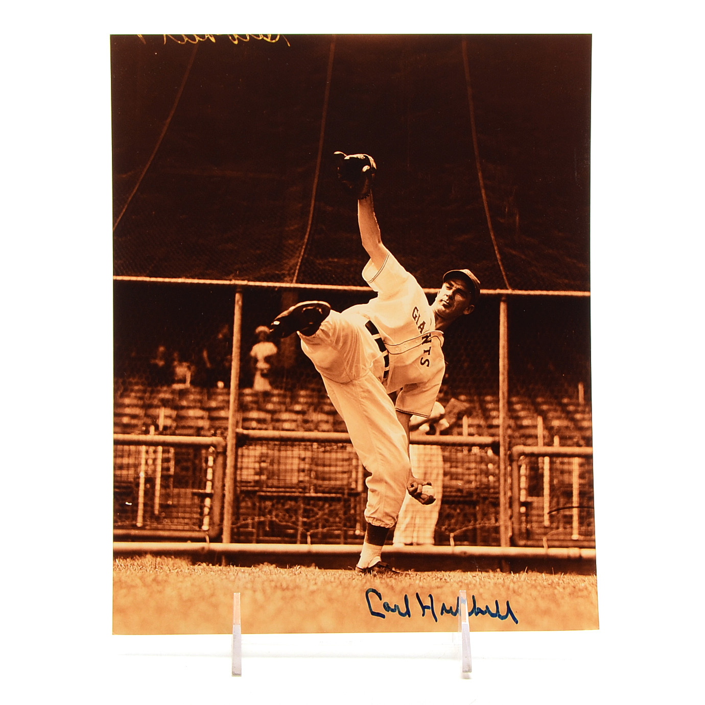Carl Hubbell New York Giants Signed Photo