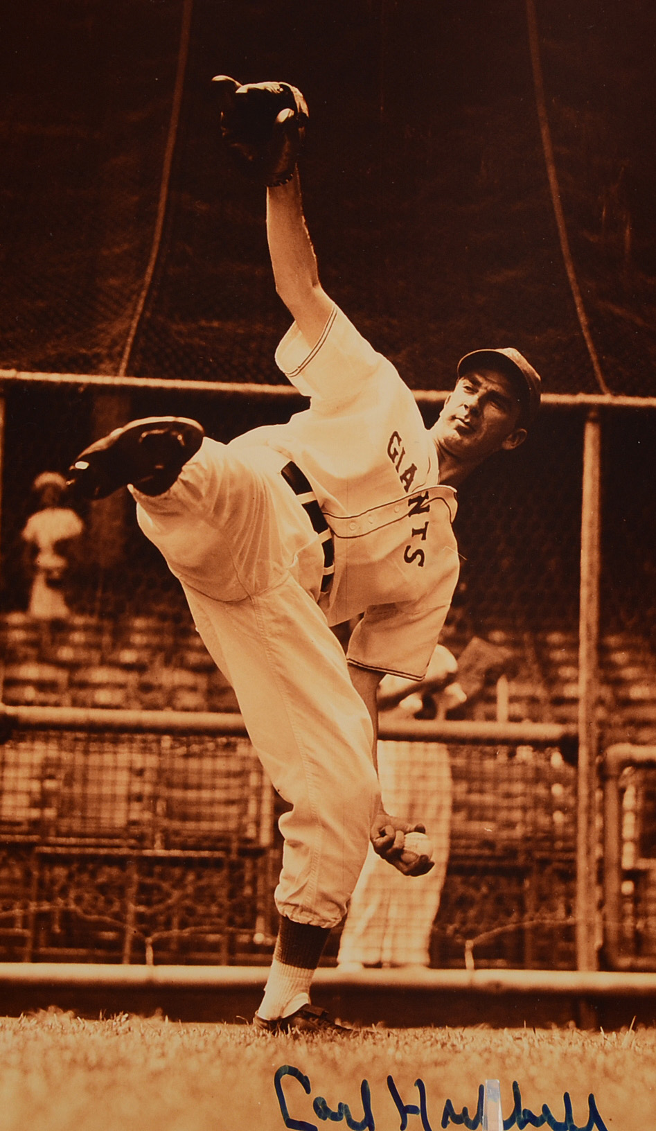 Carl Hubbell New York Giants Signed Photo