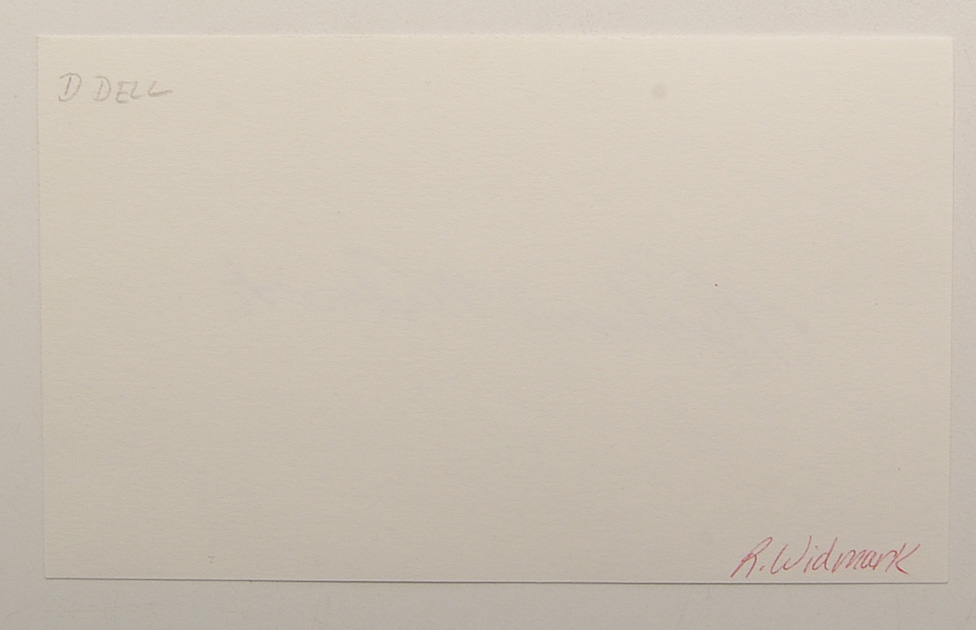 Actor Richard Widmark Signed Cut With Photos