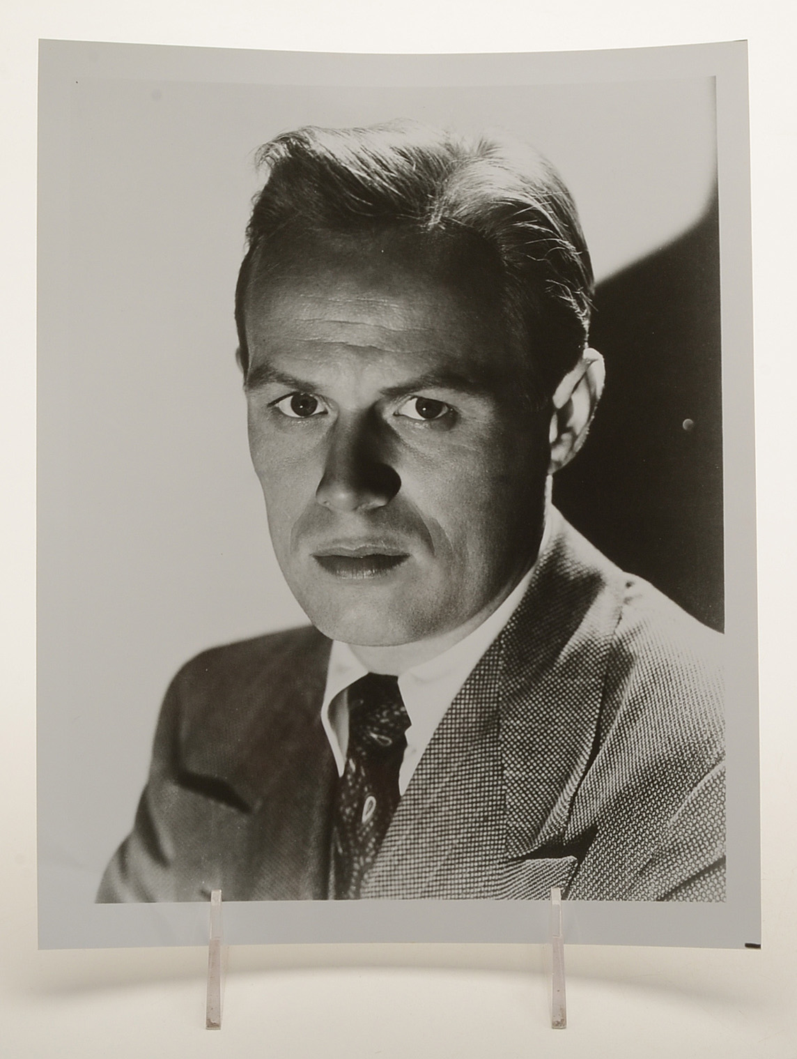 Actor Richard Widmark Signed Cut With Photos