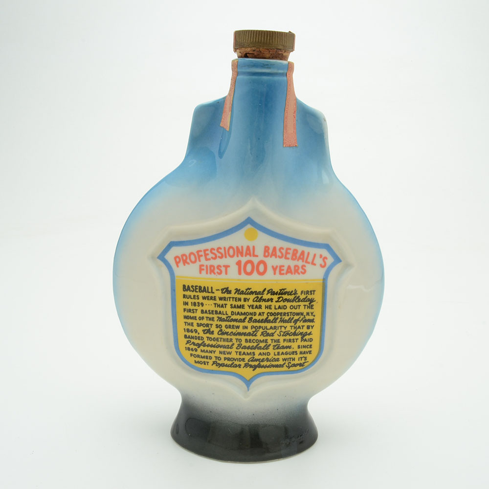 1969 Jim Beam "Baseball's 100th" Ceramic Decanter