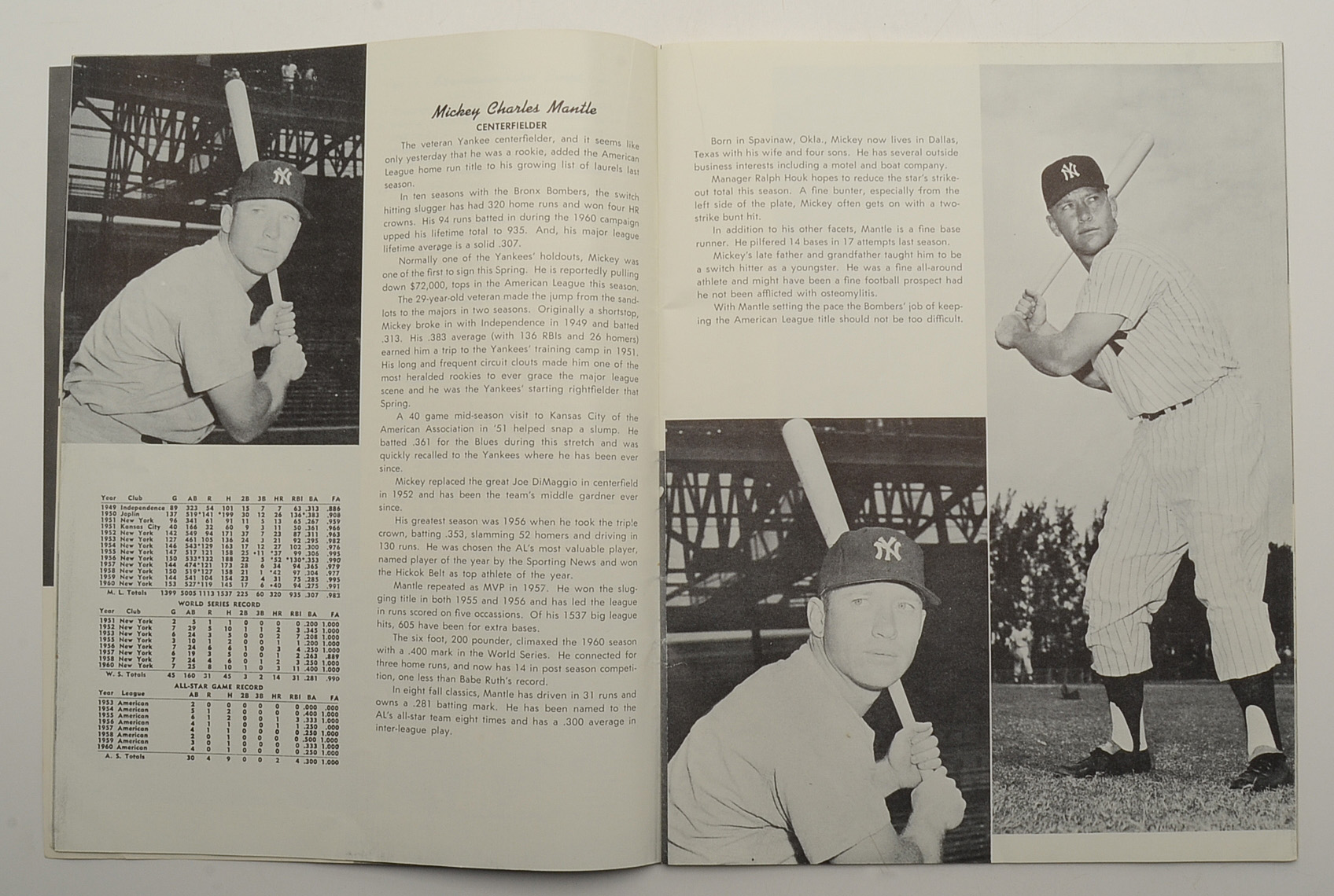 1961 New York Yankees Yearbook