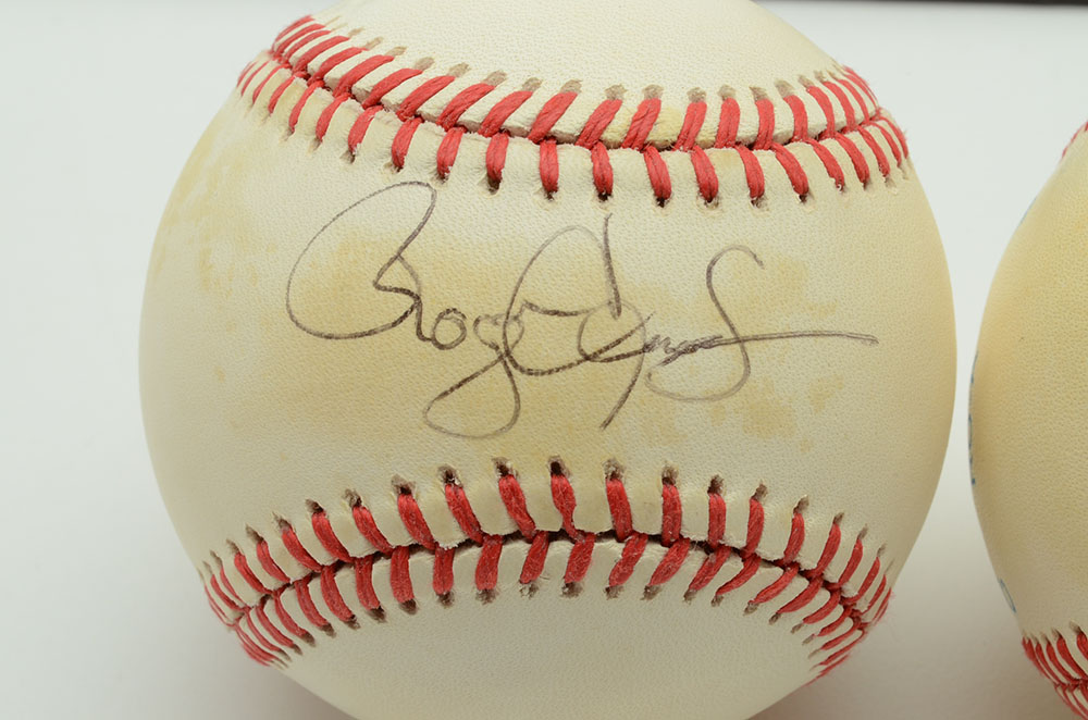 Boggs and Clemens Signed Baseballs