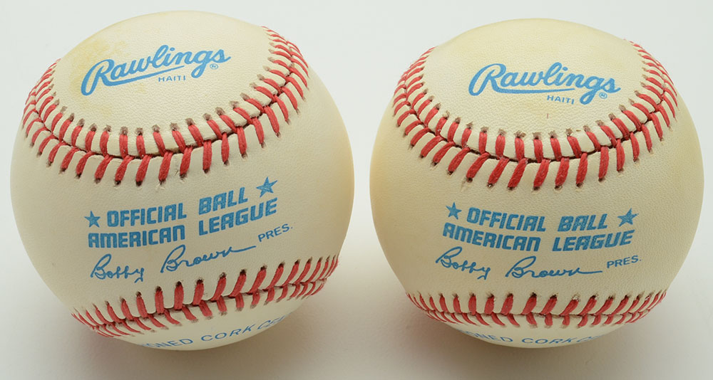 Boggs and Clemens Signed Baseballs