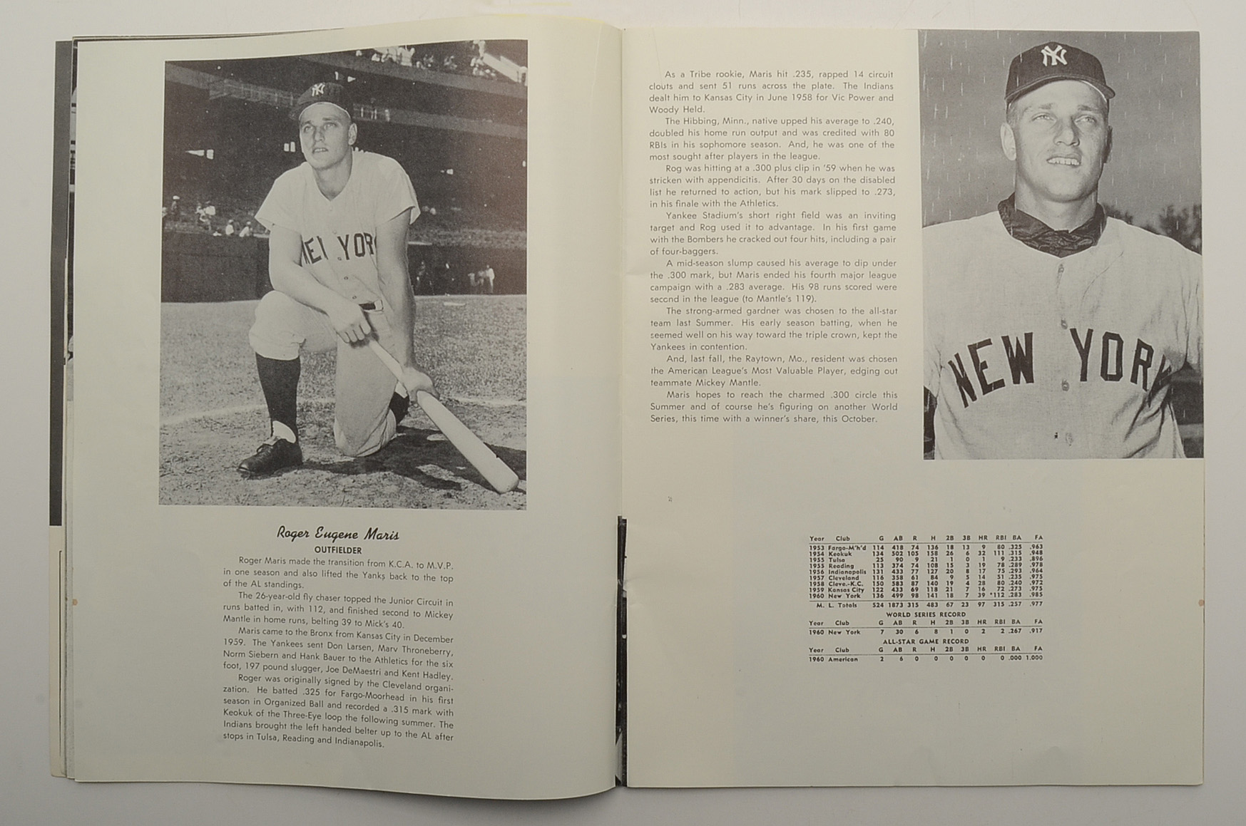 1961 New York Yankees Yearbook