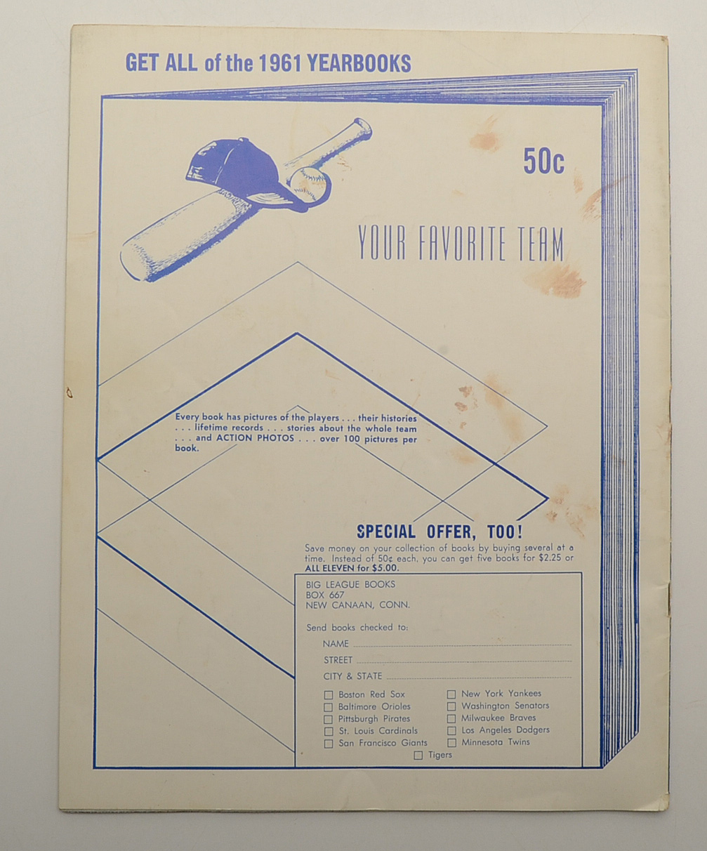 1961 New York Yankees Yearbook