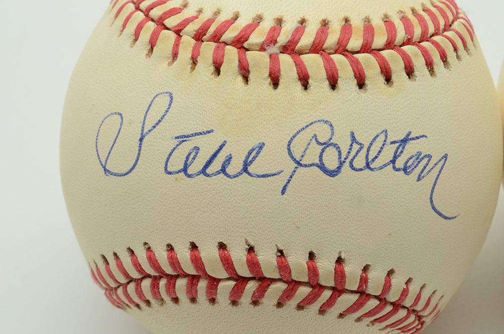 Carlton and Schoendienst Signed Baseballs