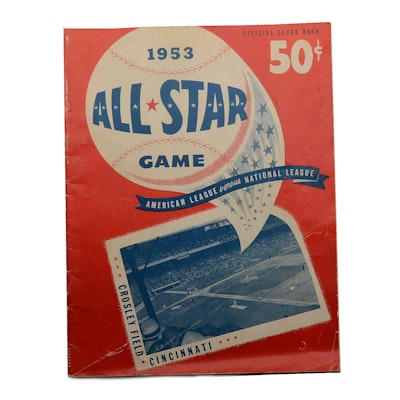 1953 All-Star Baseball Program Played At Crosley Field 1953 All-Star Baseball Program Played At Crosley Field