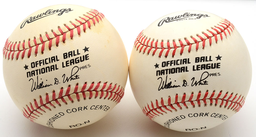Carlton and Schoendienst Signed Baseballs