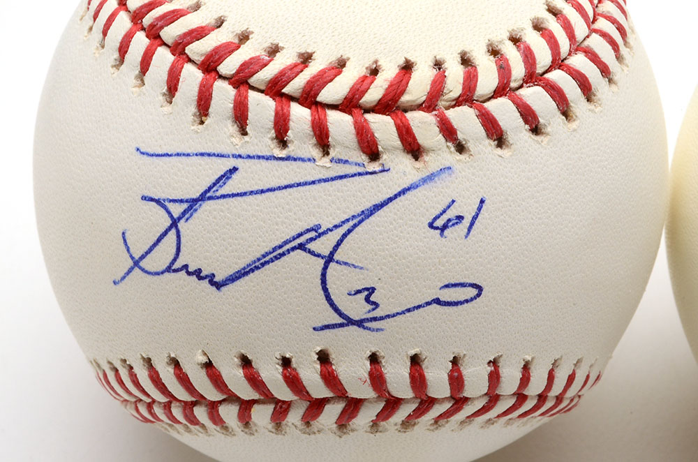 Arroyo and Ondrusek Signed Baseballs