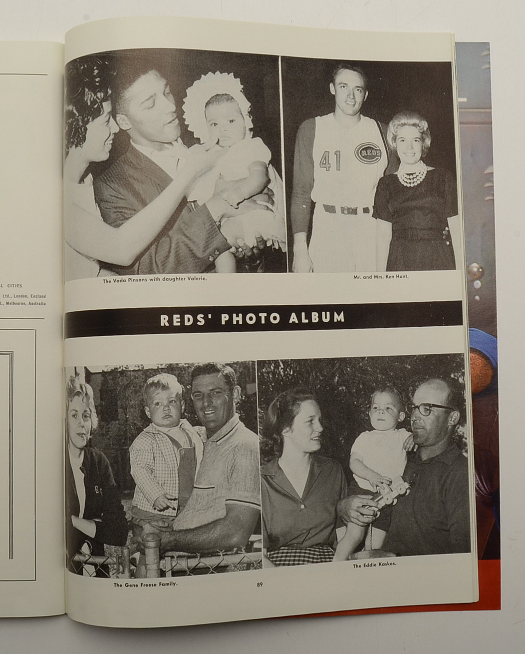 1961 World Series Baseball Program Played At Crosley
