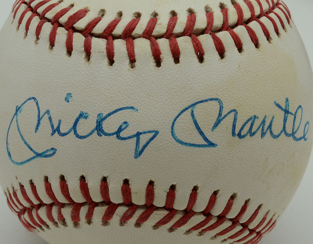 Mickey Mantle Signed Baseball COA