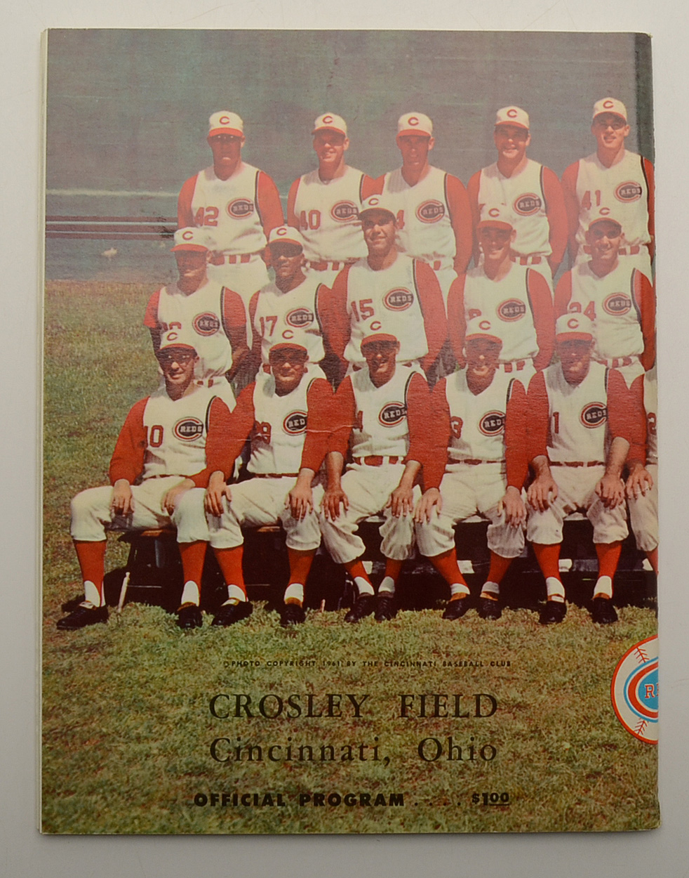 1961 World Series Baseball Program Played At Crosley