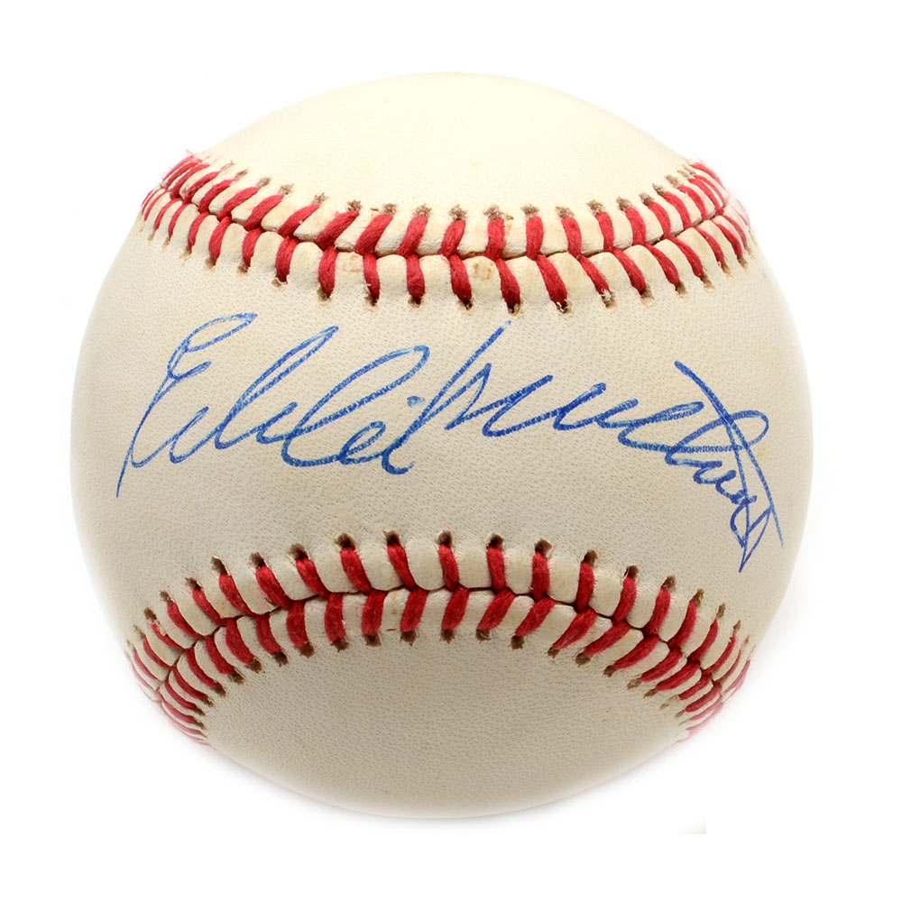 Ed Mathews Signed Baseball