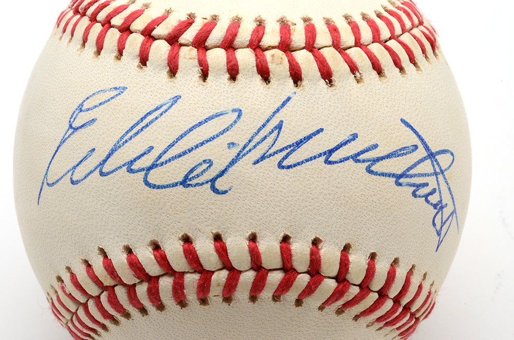 Ed Mathews Signed Baseball