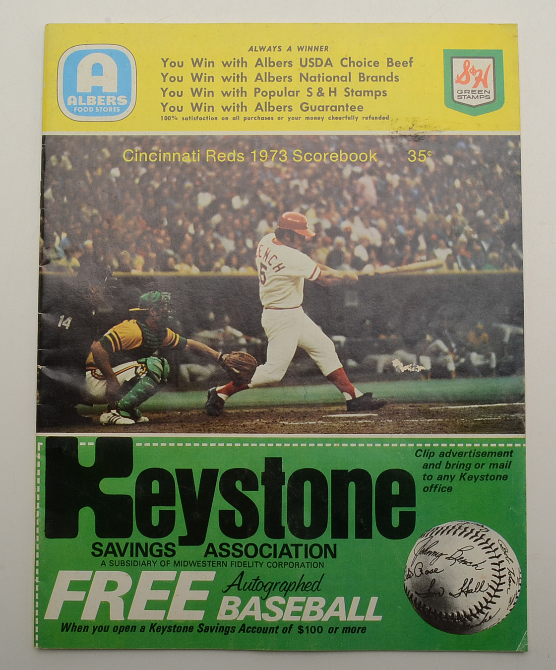 1972 and 1973 Reds Scorecards