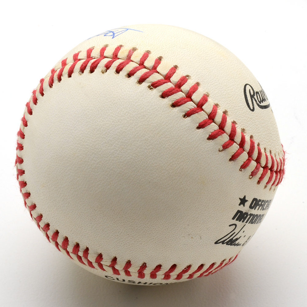 Ed Mathews Signed Baseball