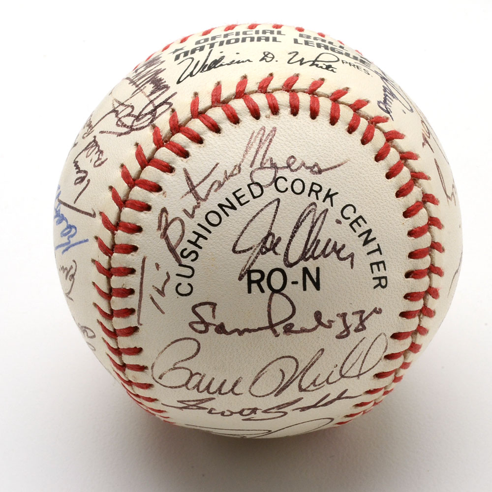 1990 Reds Signed Baseball