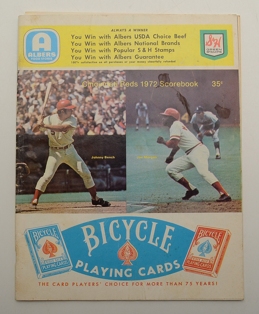 1972 and 1973 Reds Scorecards
