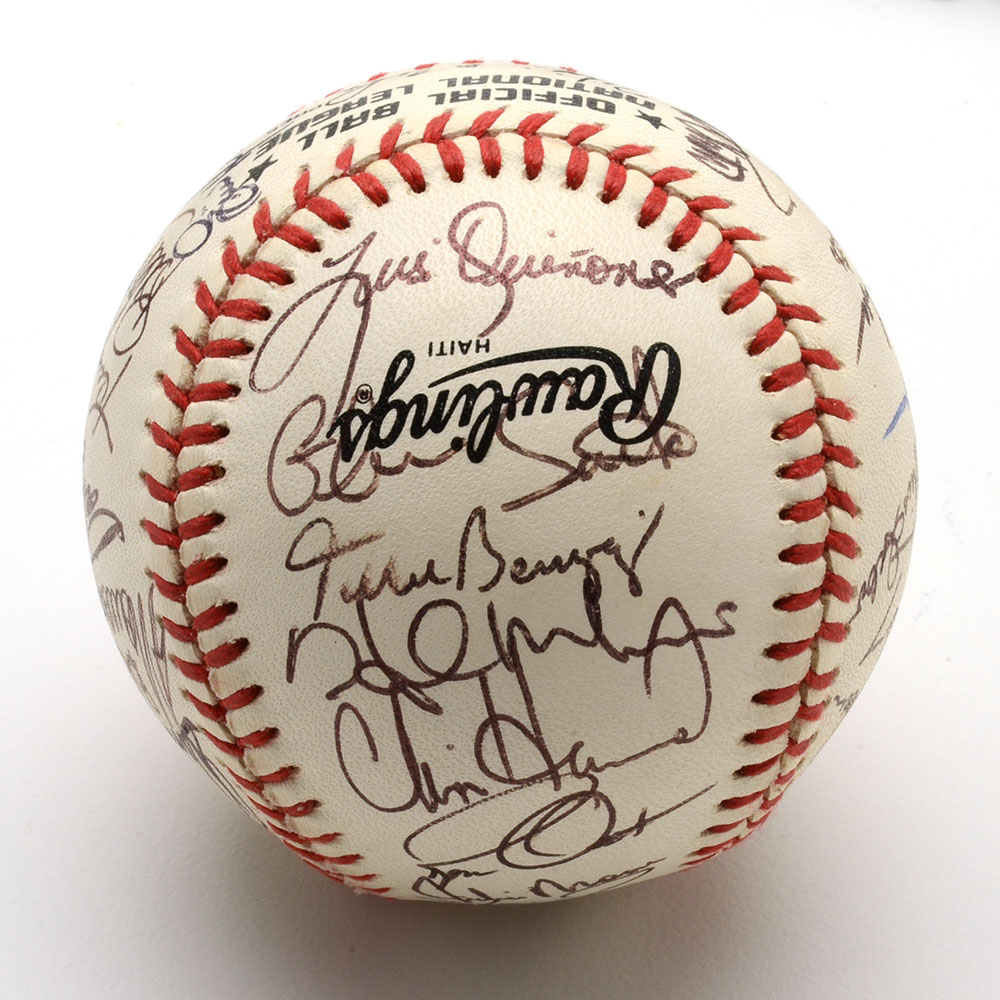 1990 Reds Signed Baseball