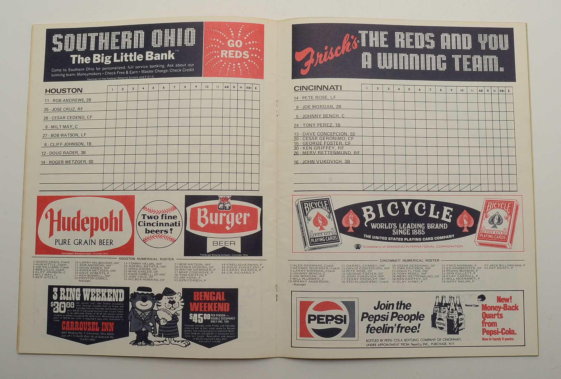 1975 Reds Programs