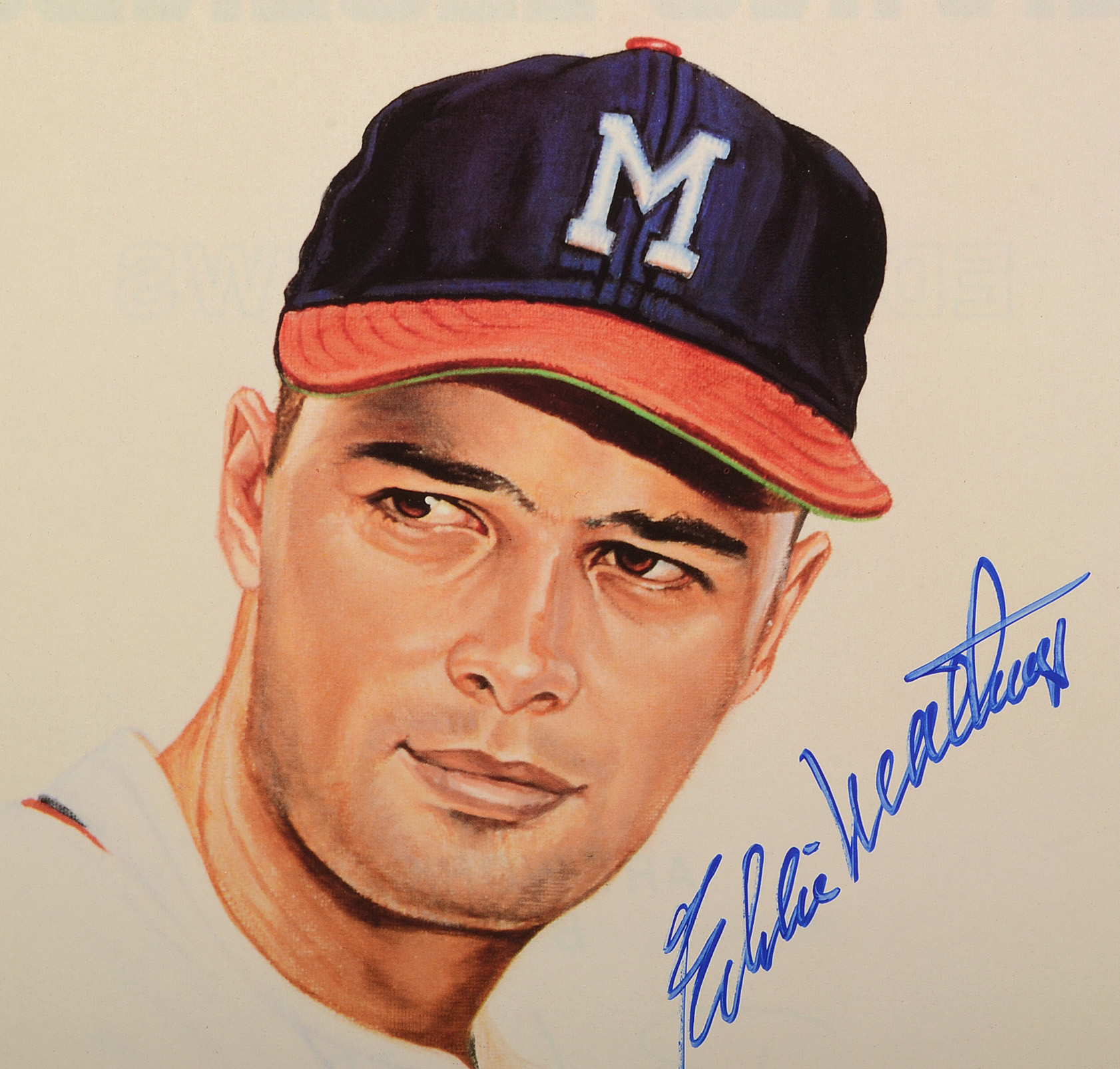 Red Schoendienst and Ed Mathews Signed Baseball Prints