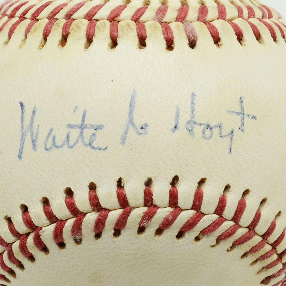 Waite Hoyt Signed Baseball