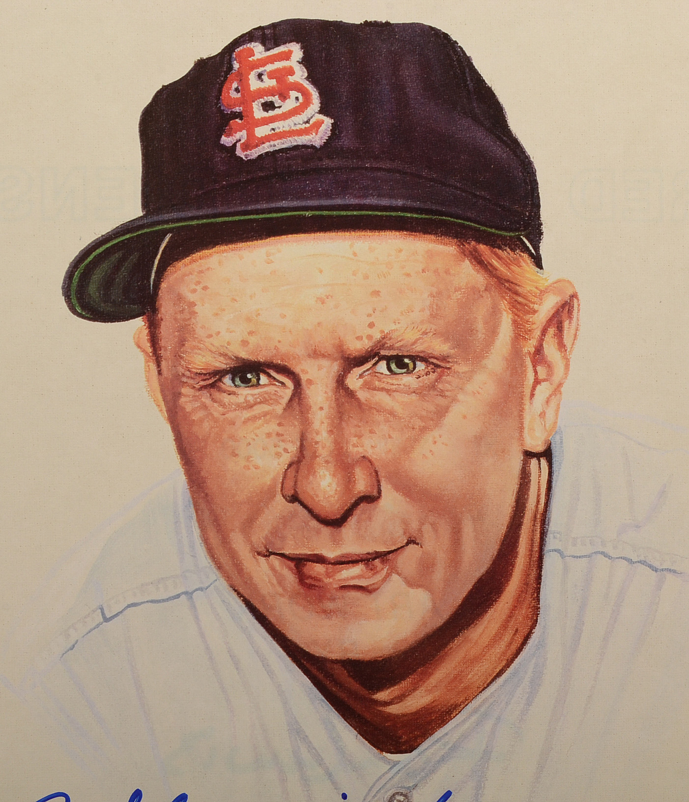 Red Schoendienst and Ed Mathews Signed Baseball Prints