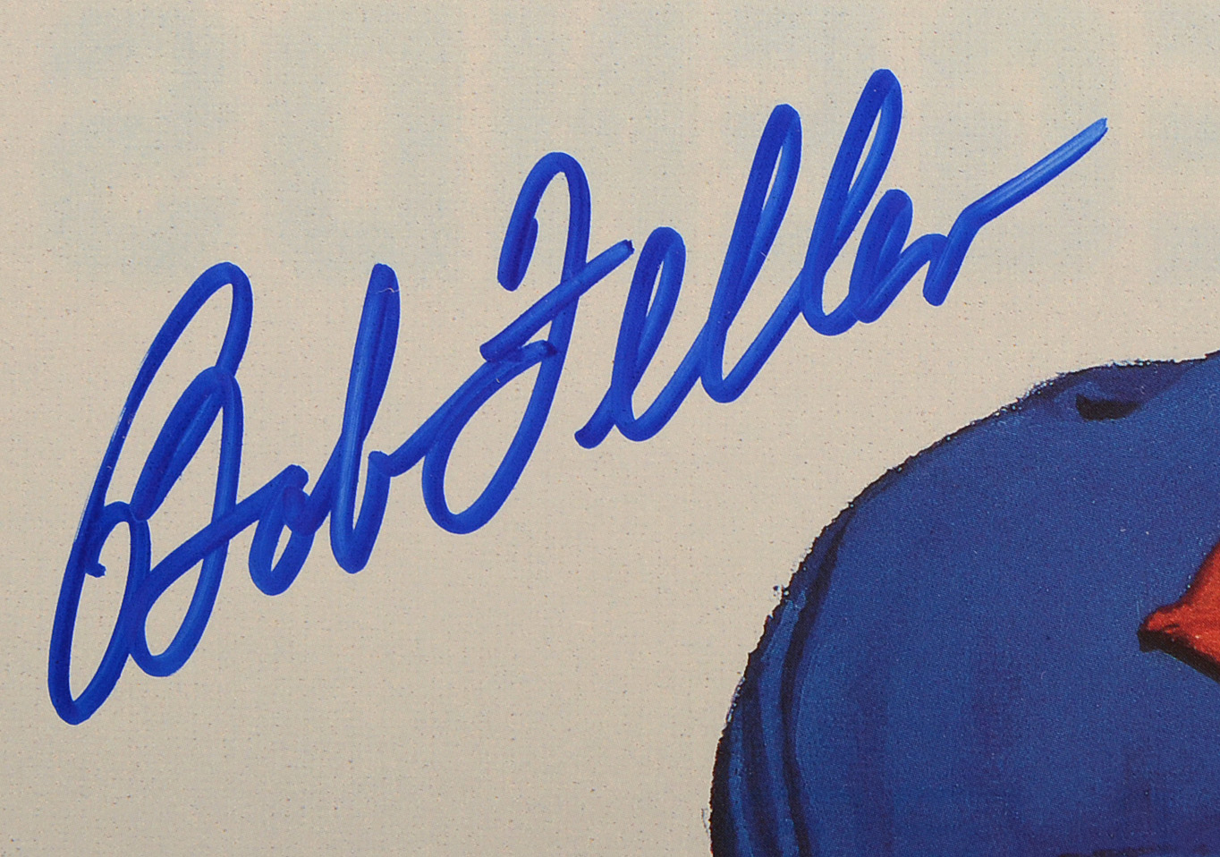 Bob Feller Cleveland Indians Signed Print