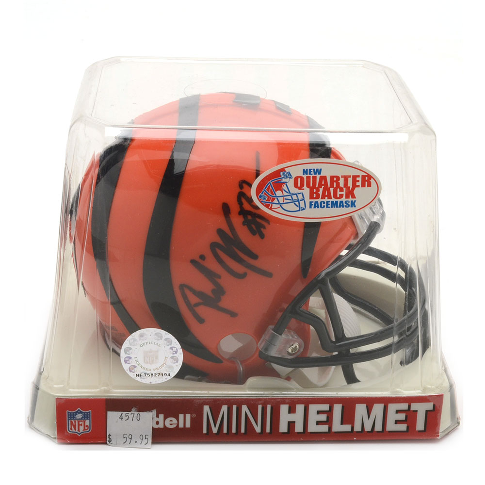 Rudi Johnson Signed Helmet