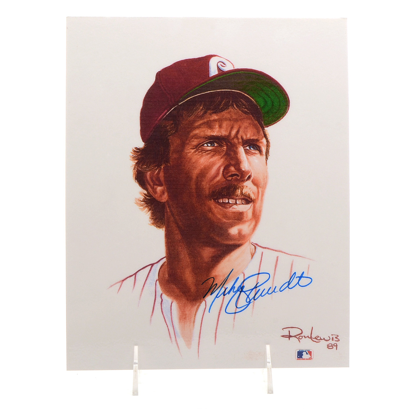 Mike Schmidt Signed "Living Legends" Baseball Print