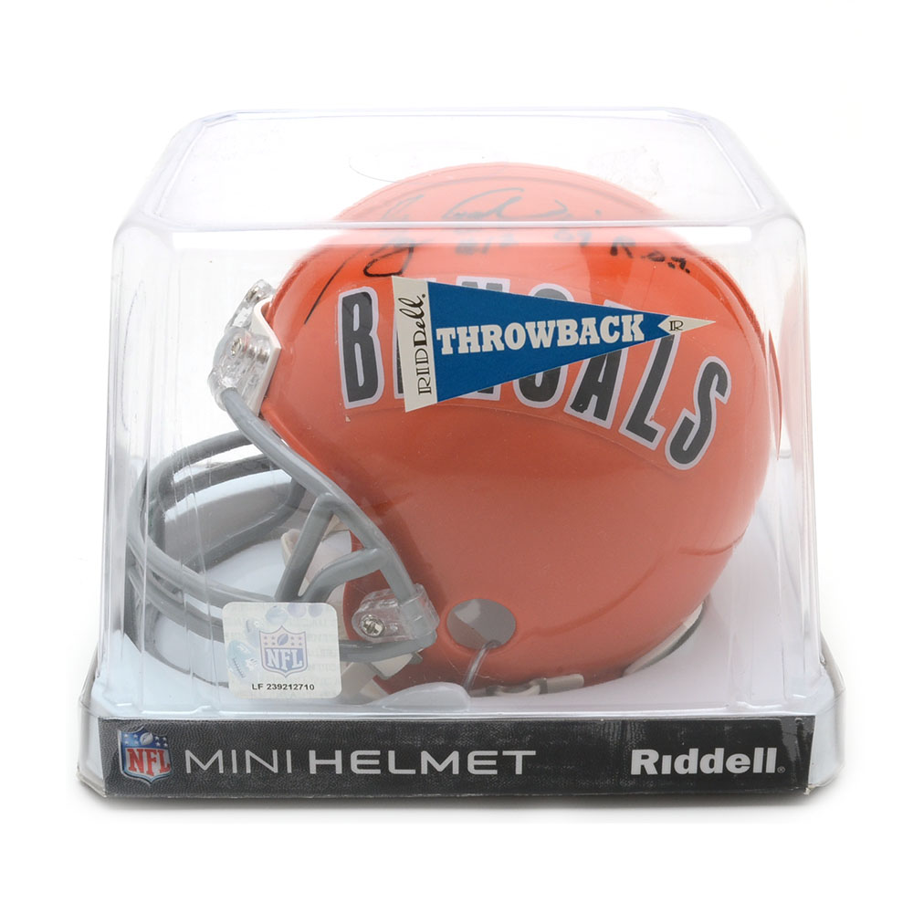 Greg Cook Signed Helmet  COA