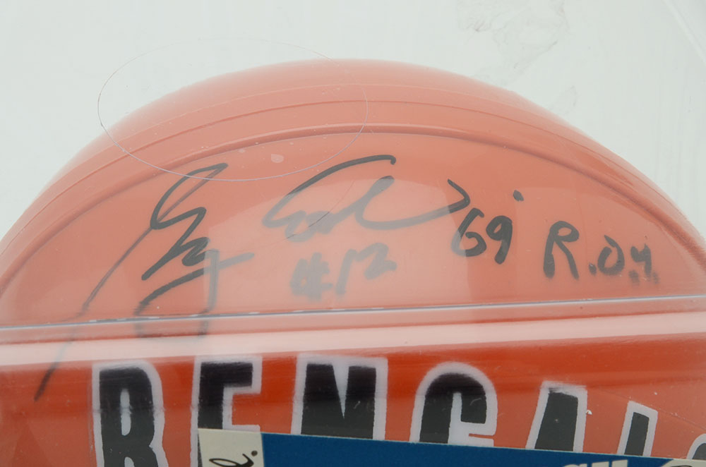 Greg Cook Signed Helmet  COA