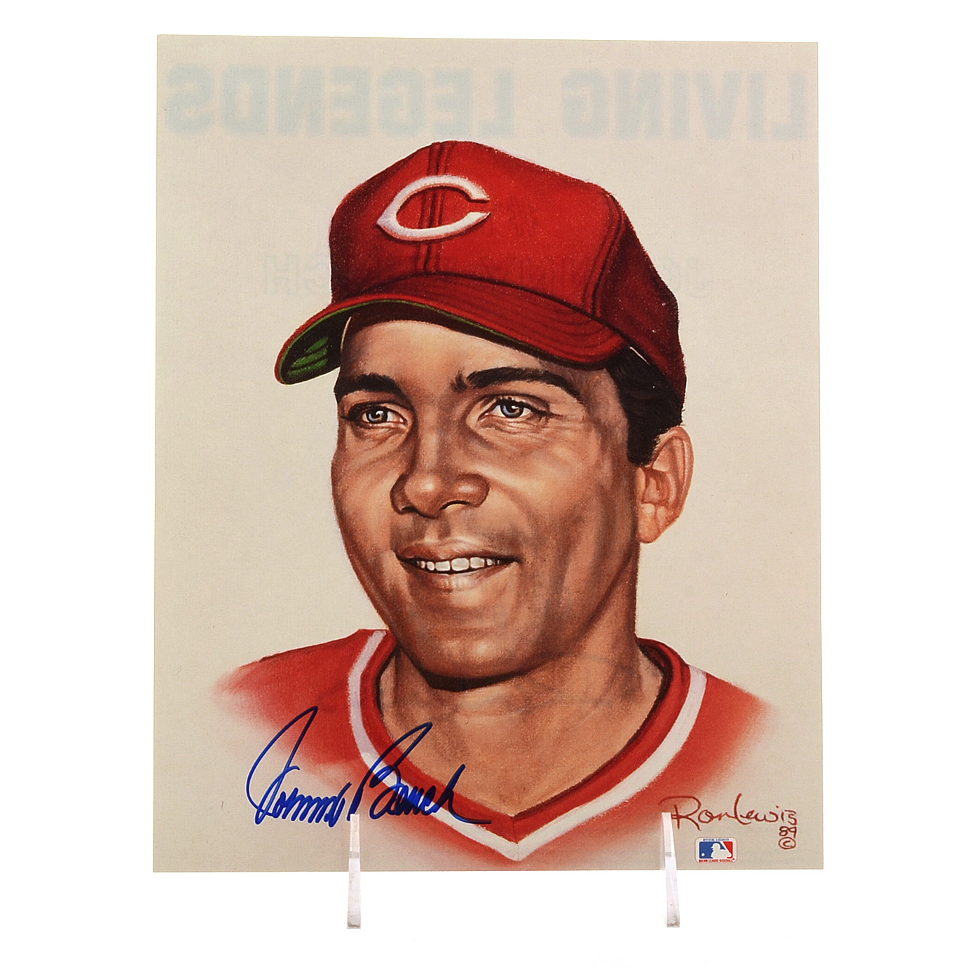 Johnny Bench Signed "Living Legends" Print
