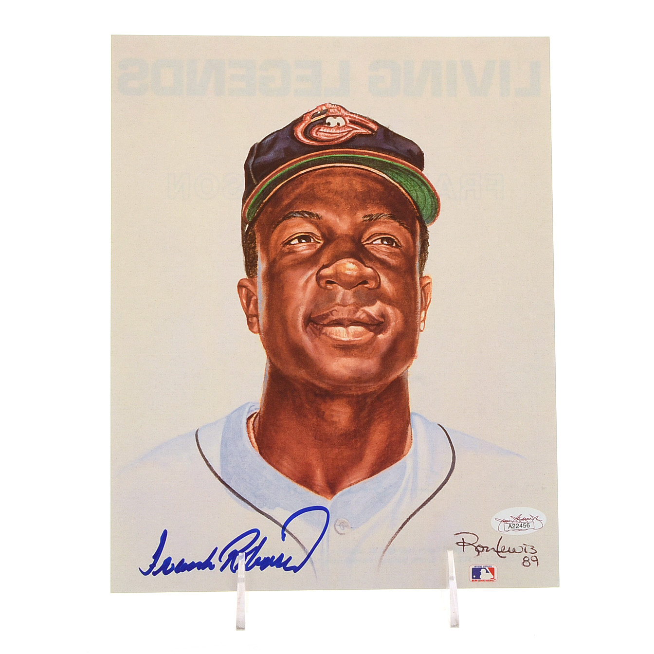 Frank Robinson Signed "Living Legends" Baseball Print