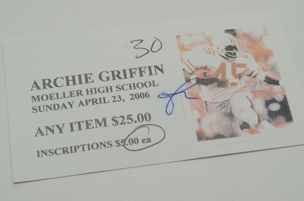 Archie Griffin Signed Helmet  COA