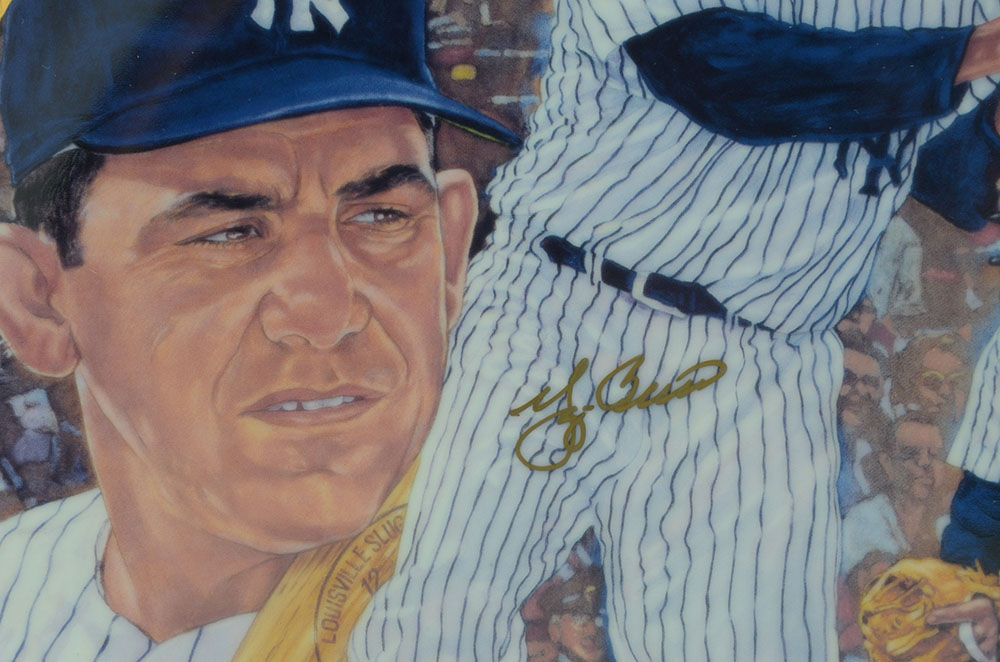 Yogi Berra Signed Gartland Plate  COA