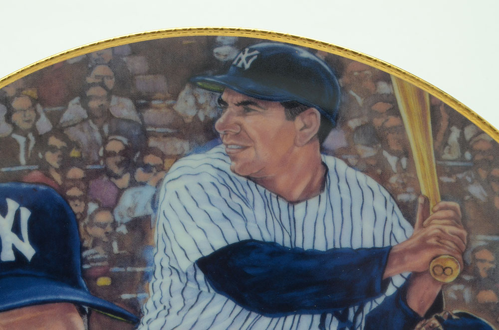 Yogi Berra Signed Gartland Plate  COA