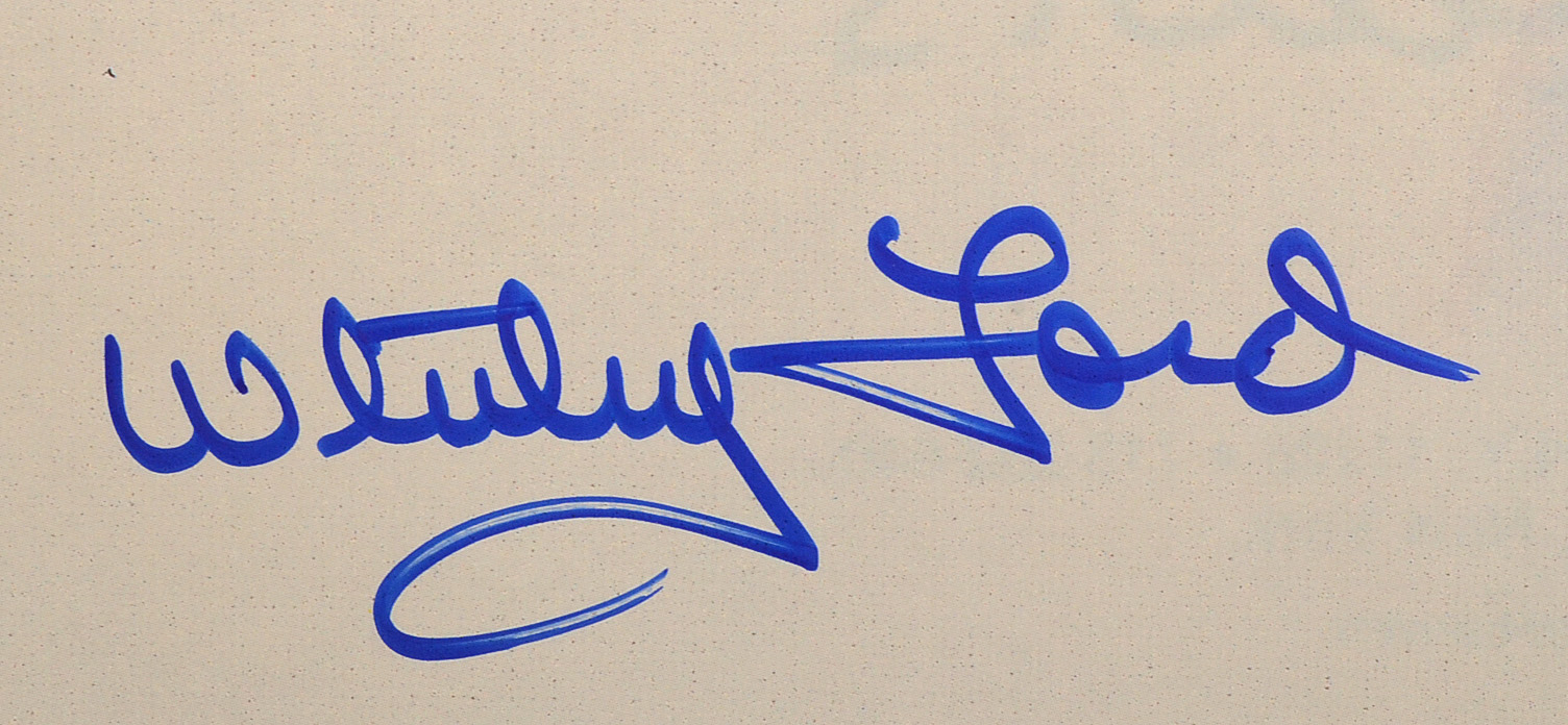 Whitey Ford Signed "Living Legends" Artwork JSA